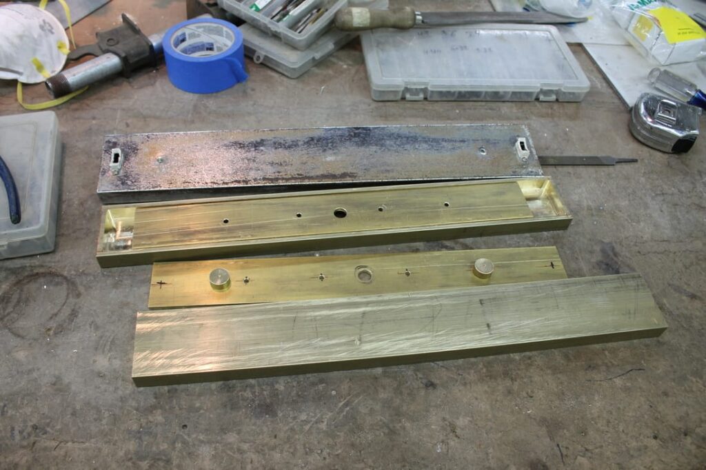Reduced Size Custom Reproduction Lighting Fixtures. Original at top. Work in Progress